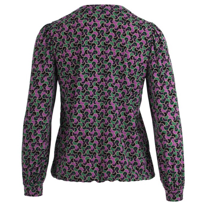 Blouson LM print - Bottle bosbes