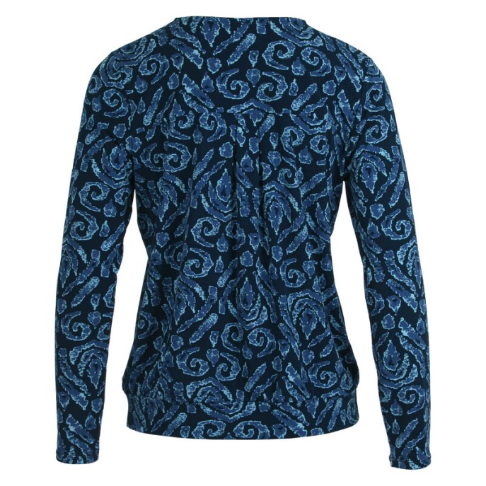 S Blouson ikat print - Blauwtinten