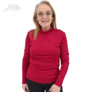 Pullover basic col - Rood