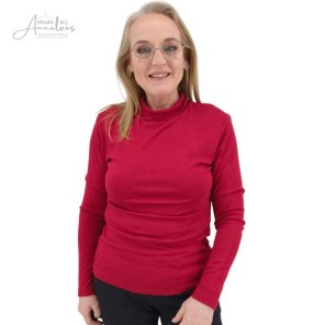 Pullover basic col - Rood