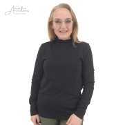 S Uni turtle lange mw - Zwart
