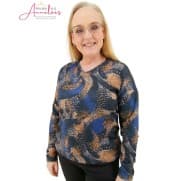 Enjoy T-shirt 183546 dierprint Indigo