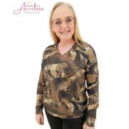 Enjoy T-shirt 183546 dierprint Bruin