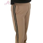 Enjoy Broek 150876 tape Taupe Enjoy Broek 150876 tape Taupe