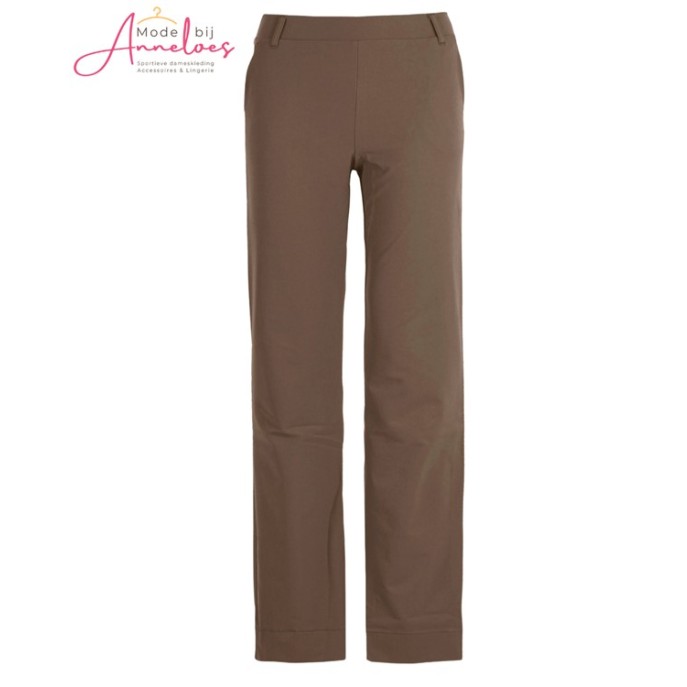 Enjoy Broek travel rechte pijp Bruin 870712