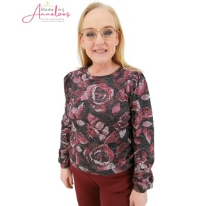 Enjoy Blouson truitje print bloem Port