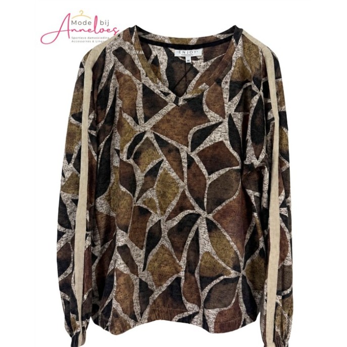 Enjoy Sweater cosy 156859 Donkerbruin