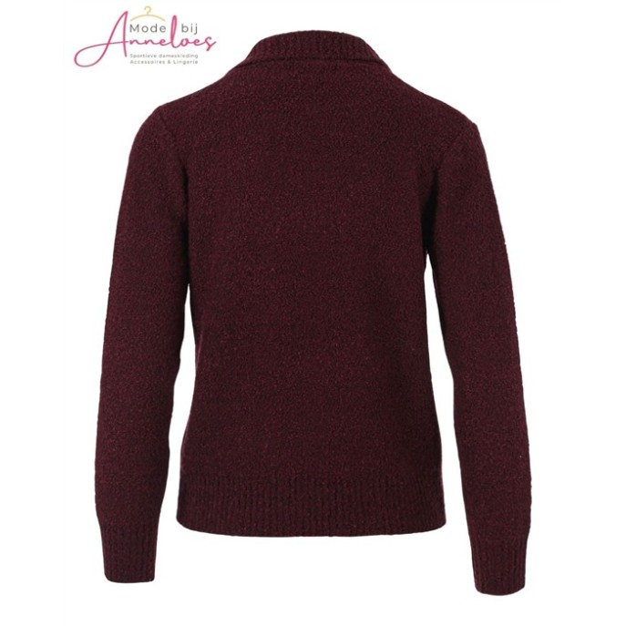 Enjoy Pullover polokraag 421800 boucle - Port Enjoy Pullover polokraag 421800 boucle - Port