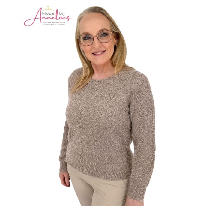 Enjoy Pullover Boxy fluffy 426492 - licht taupe Enjoy Pullover Boxy fluffy 426492 - licht taupe