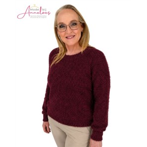 Enjoy Pullover Boxy fluffy 426492 - Port Enjoy Pullover Boxy fluffy 426492 - Port