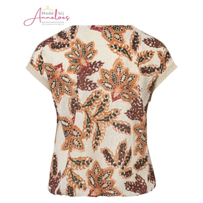 Enjoy Blouson bloem lurex 156584 - Port print Enjoy Blouson bloem lurex 156584 - Port print