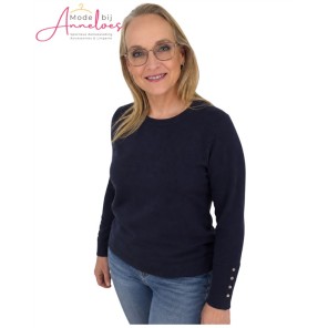 Enjoy Pullover Knoopjes 890602 Marine