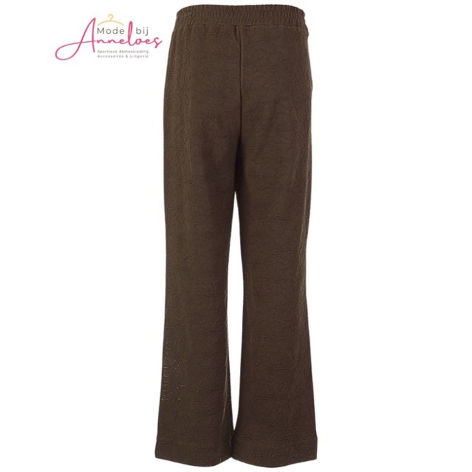 Enjoy Broek bloem jaquard 416137 - Donker bruin Enjoy Broek bloem jaquard 416137 - Donker bruin