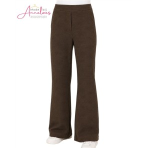 Enjoy Broek bloem jaquard 416137 - Donker bruin Enjoy Broek bloem jaquard 416137 - Donker bruin