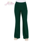 Enjoy Broek bloem jaquard 416137 - Bottle Groen
