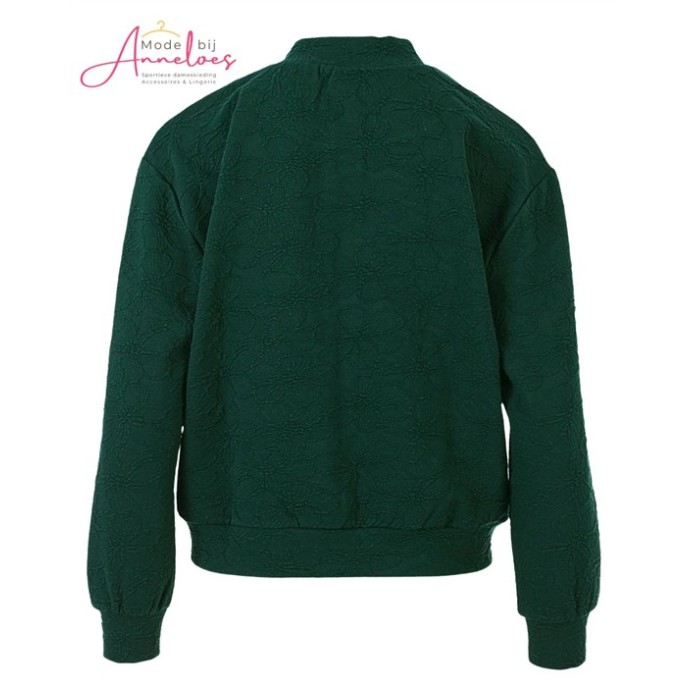 Enjoy Bomber jasje bloem borduring416136 - Groen Bottle Enjoy Bomber jasje bloem borduring416136 - Groen Bottle