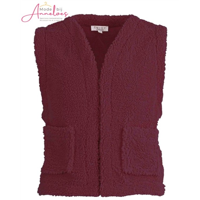 Enjoy Gilet teddy kort 418889 Port Enjoy Gilet teddy kort 418889 Port