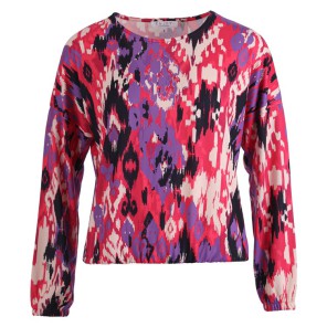 Z Pullover LM print - Koraal paars