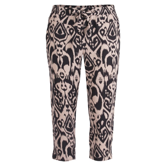 Capri ikat print - Zwart zand