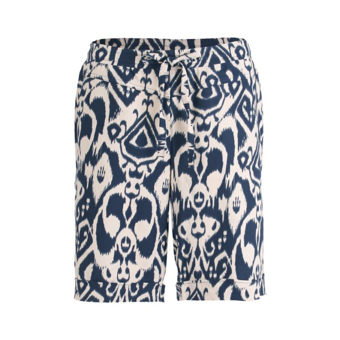 Z Short ikat print - Indigo ecru