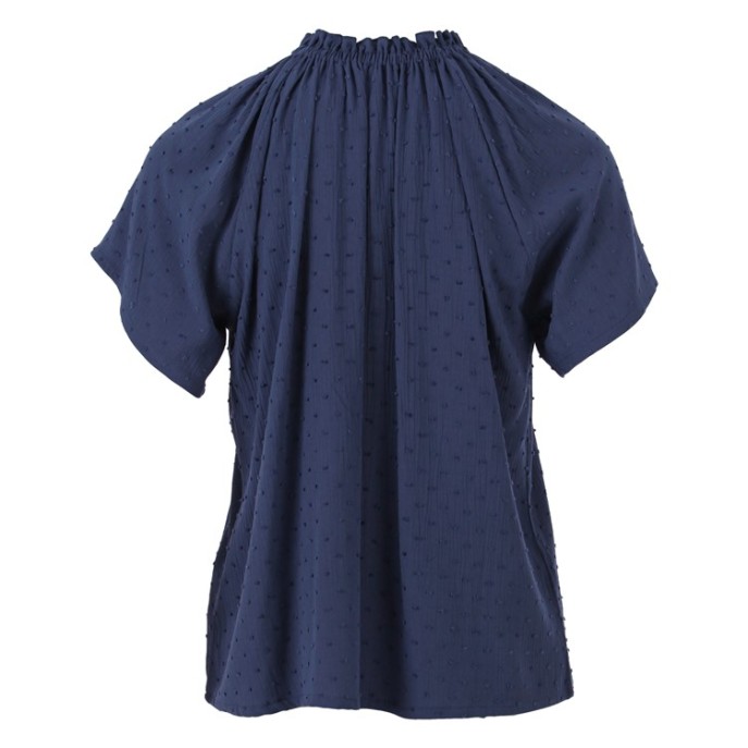 S Enjoy Blouse KM structuur - Jeans
