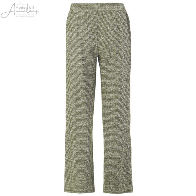 Z Enjoy Broek 414124 wide leg Army groen dessin