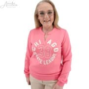 Enjoy Sweater Chicago opdruk Pink