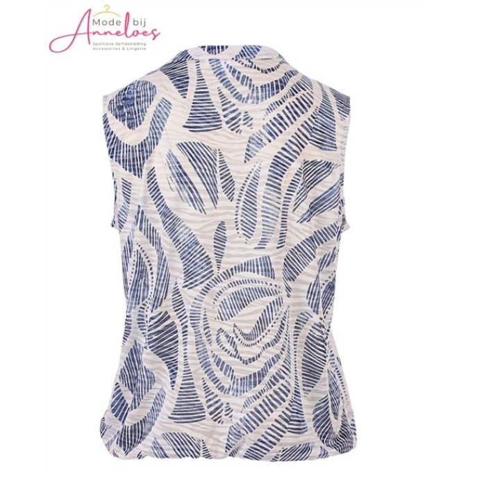 Enjoy top grafische streepje 183604 Indigo