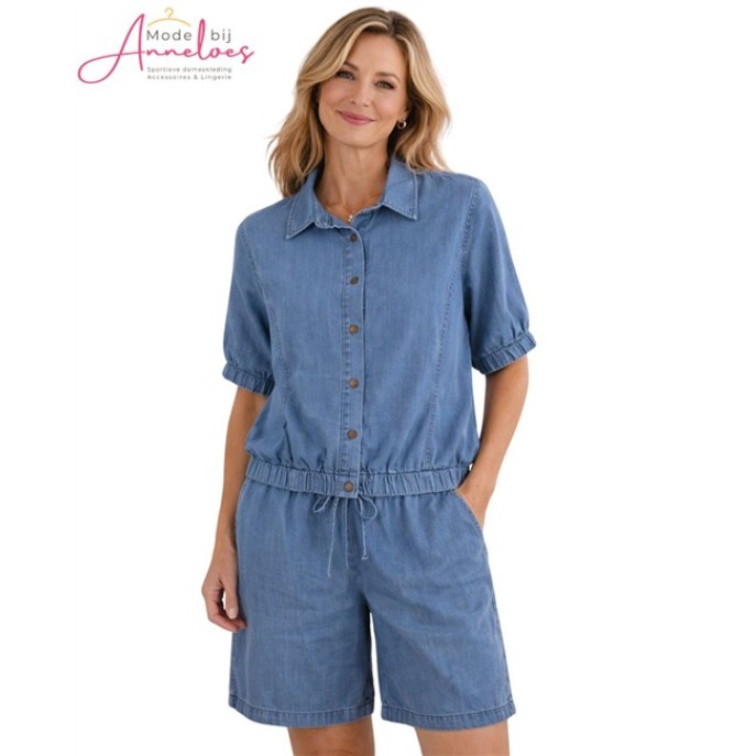 Enjoy Bermuda tencel 933105 Licht demin blauw