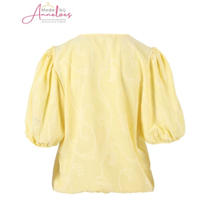 Enjoy Blouson korte pofmouw 127635 Geel
