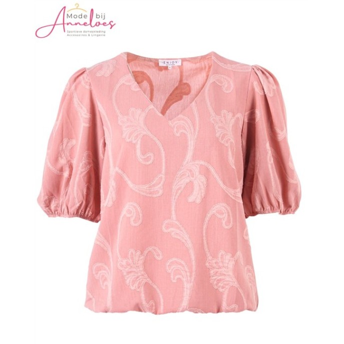 Enjoy Blouson korte pofmouw 127635 Pink
