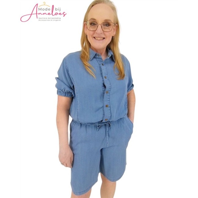 Enjoy Bermuda tencel 933105 Licht demin blauw