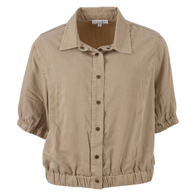 Enjoy Blouse bomber tencel 938024 Zand