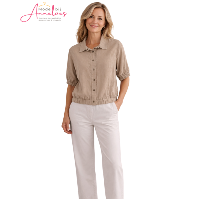 Enjoy Blouse bomber tencel 938024 Zand