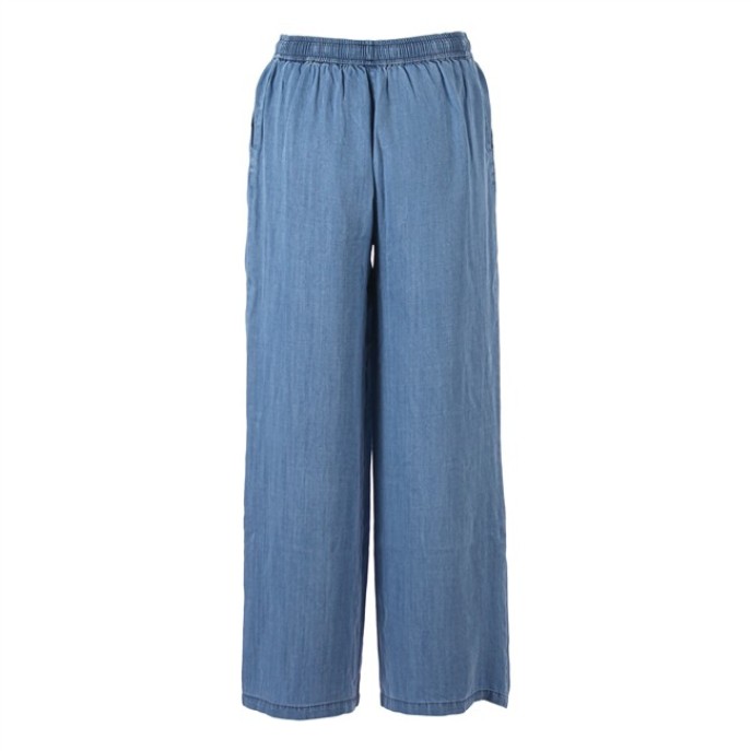 Enjoy Broek wide leg tencel 933101 Licht demin Blauw