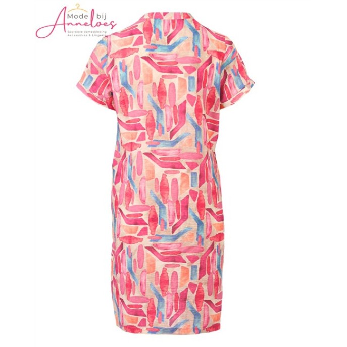 Enjoy Jurk  allover print 882006 Pink