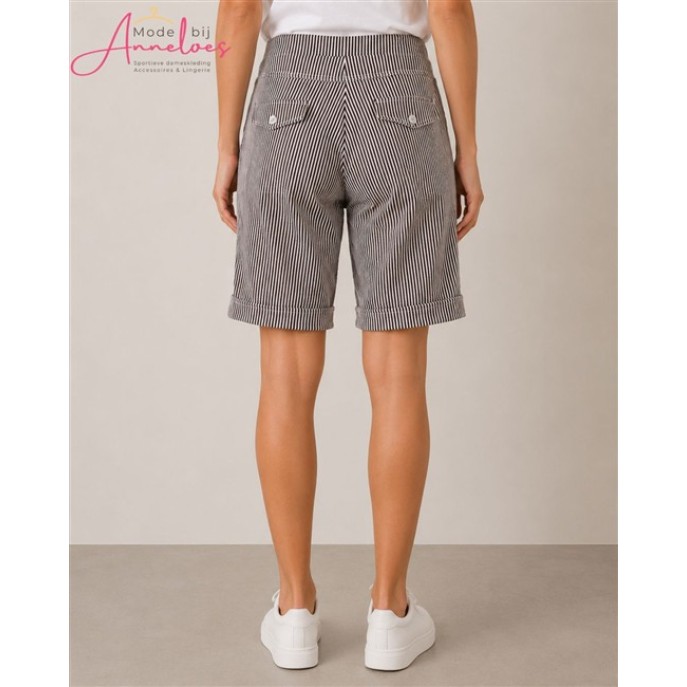 Enjoy Bermuda short strepen 923822 donker bruin Enjoy Bermuda short strepen 923822 donker bruin