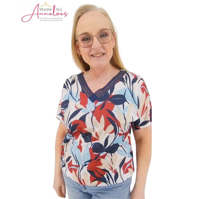 Enjoy T-shirt crochet 472875 Donker blauw