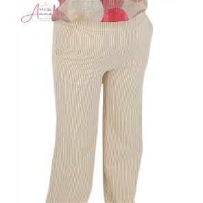 Enjoy Broek lang streep 923825 Zand Enjoy Broek lang streep 923825 Zand