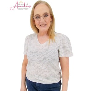 Enjoy blouson streep licht blauw Enjoy blouson streep licht blauw