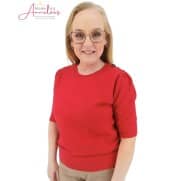 Z Enjoy Pullover korte mouw 892155 schouder knopen Rood Z Enjoy Pullover korte mouw 892155 schouder knopen Rood