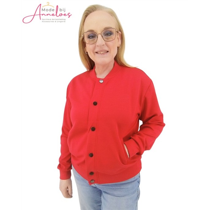 Enjoy Jasje Bomber 183262 Rood Enjoy Jasje Bomber 183262 Rood