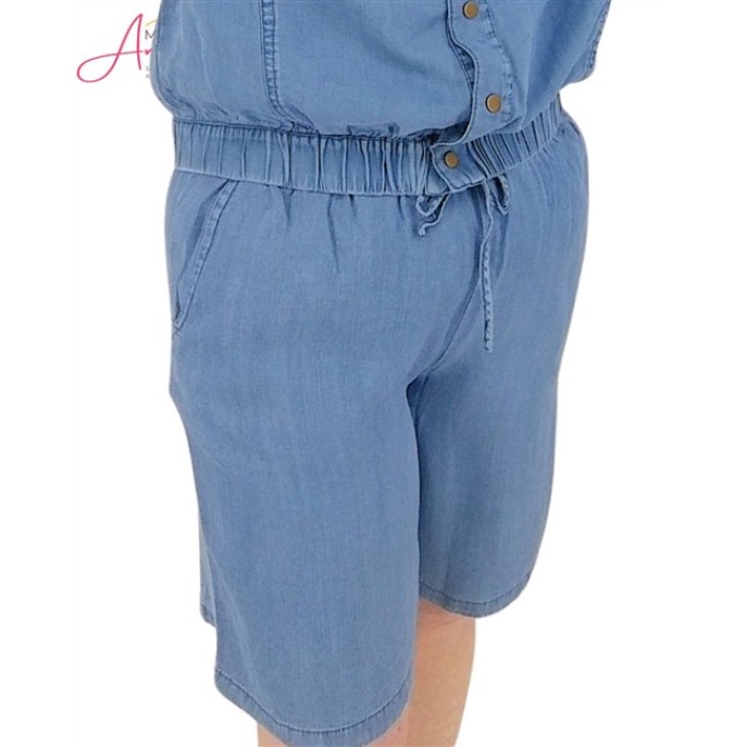 Enjoy Bermuda tencel 933105 Licht demin blauw