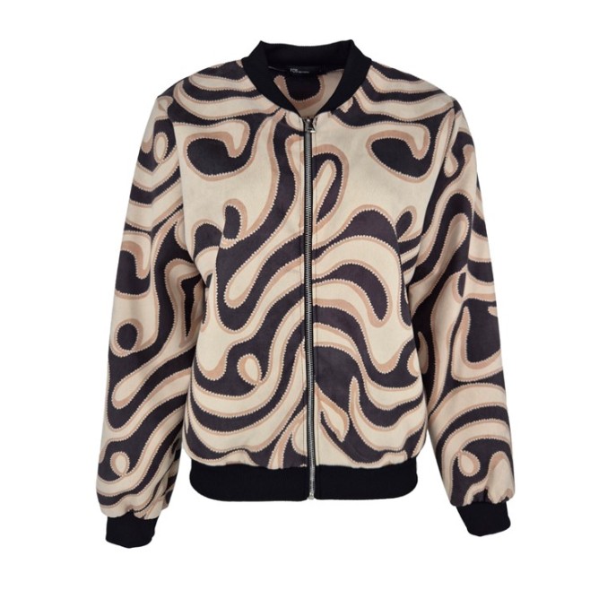 FOS bomber Jasje 7569 Bambi lines Zwart zand