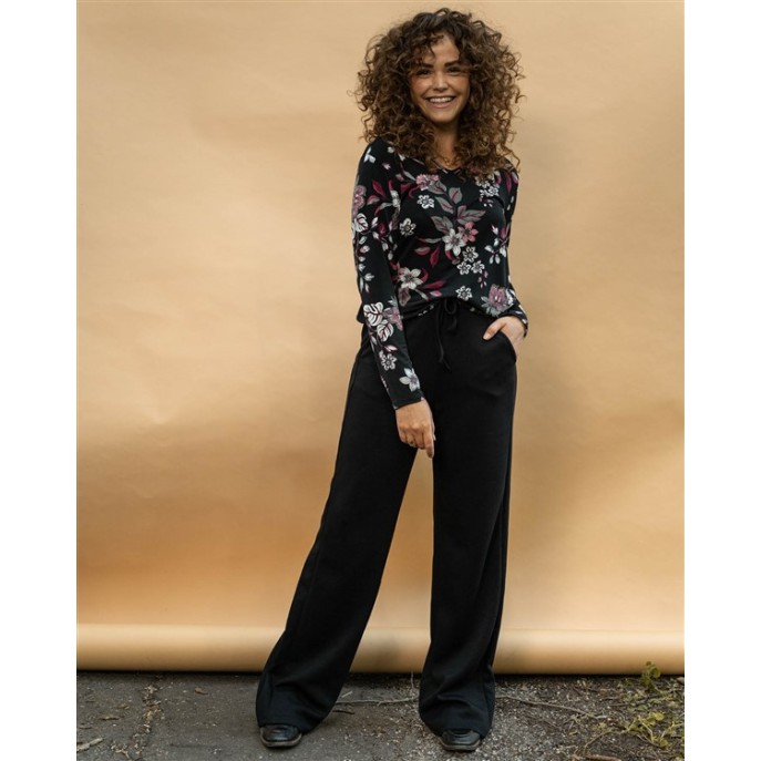 FOS Broek 7343 Ria Uni Zwart