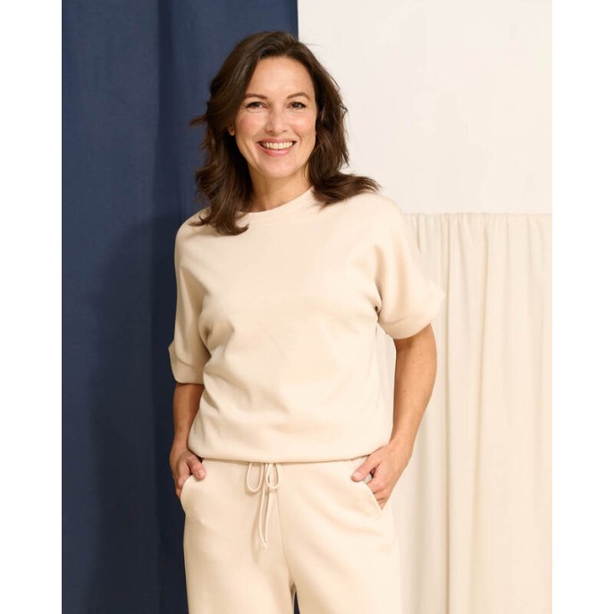 Z FOS Pullover KM uni Beige
