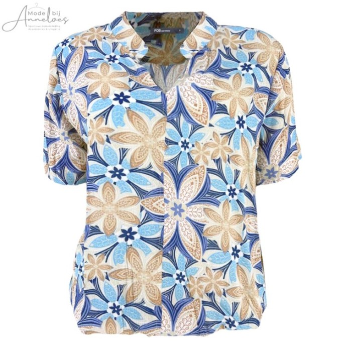 Z FOS blouse Doortje spiraal Jeans print