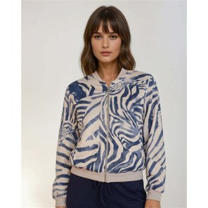 FOS Bomber jasje Bambi 7672 Blue lines FOS Bomber jasje Bambi 7672 Blue lines