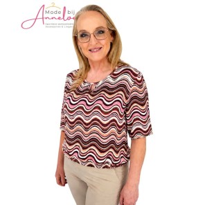 Fos Blouson Mimi Hillis 7840- Plum Fos Blouson Mimi Hillis 7840- Plum