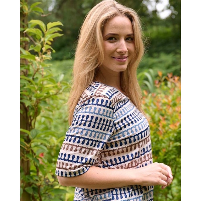 Fos Top Vivi Knit Look - 7842 Navy Fos Top Vivi Knit Look - 7842 Navy